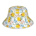 thumbnail image 3 of Daiia Ducks and Anchors Pattern Bucket Hat - Trendy Cotton Sun Hat for Beach, Golf, Fishing - Fun Outdoor Vacation Boonie for Men and Women, 3 of 9