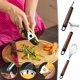 thumbnail image 1 of Xihbxyly Batidor con Mango de Madera, Pelador de Acero Inoxidable, Descorazonador Manual Multifunción, Herramienta de Cocina Sin Esfuerzo, Preparación de Comidas Sencilla, Agarre Cómodo, Apto para La, 1 of 7
