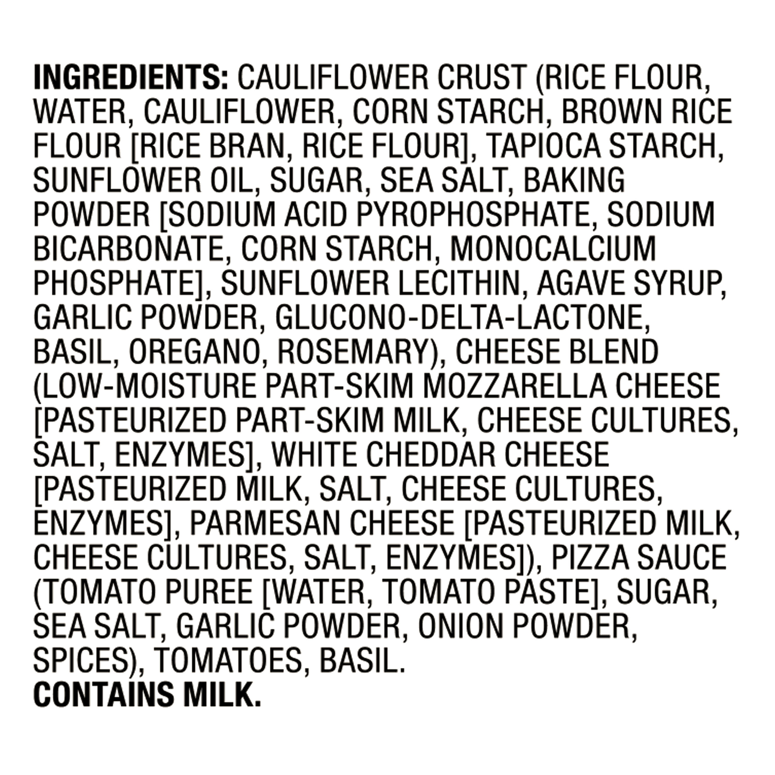 bettergoods Gluten-Free Cauliflower Thin Crust Margherita Pizza, 11.8 oz (Frozen)