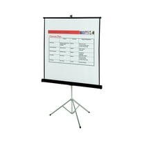 Quartet Portable Tripod Projection Screen, 60" x 60", High-Res, Matte Surface