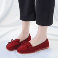 thumbnail image 3 of Vedolay Platform Loafers Women's Platform Loafers Wedge Slip on Slides Comfortable Walking Shoes,Wine 8, 3 of 5