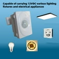 thumbnail image 2 of 120° Cone Angle Infrared Sensor Switch for Motion-Activated Lighting Adjustable Delay for Basements & Warehouses, 2 of 10
