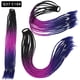 thumbnail image 1 of Zhuge 2 piezas de extensiones de cabello trenzado de colores, accesorios para extensiones de cabello trenzado con bandas de goma sintéticas para mujeres, J, 1 of 2