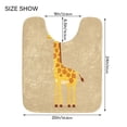thumbnail image 5 of IAUYY Set of 2 Inch Bath Mat Thick Soft Plush Shower Mat TPR Backing Material Non Slip Bath Mats for Bathroom for Tub Shower Hotel Cute Giraffe, 5 of 9