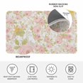thumbnail image 3 of Pink Flowers Door Mat Indoor Outdoor,Country Botanical Floral Leaves Romantic Non Slip Welcome Mat with Rubber Backing,Absorbent Fabric Front Door Mats Entryway Rug for Home Patio Entrance 20"x31.5", 3 of 8