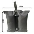 thumbnail image 2 of DEBGFS Sacs de Sable Noirs 6 kg Poids de Tonnelle Extérieure PVC (4 Pcs), 2 of 5