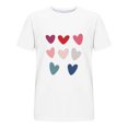 thumbnail image 4 of cfhntfmh Valentine's Day Matching Couples T Shirts Cute Grapgic Printed Short Sleeve Tops Unisex Plus Size Crewneck Shirts, 4 of 4