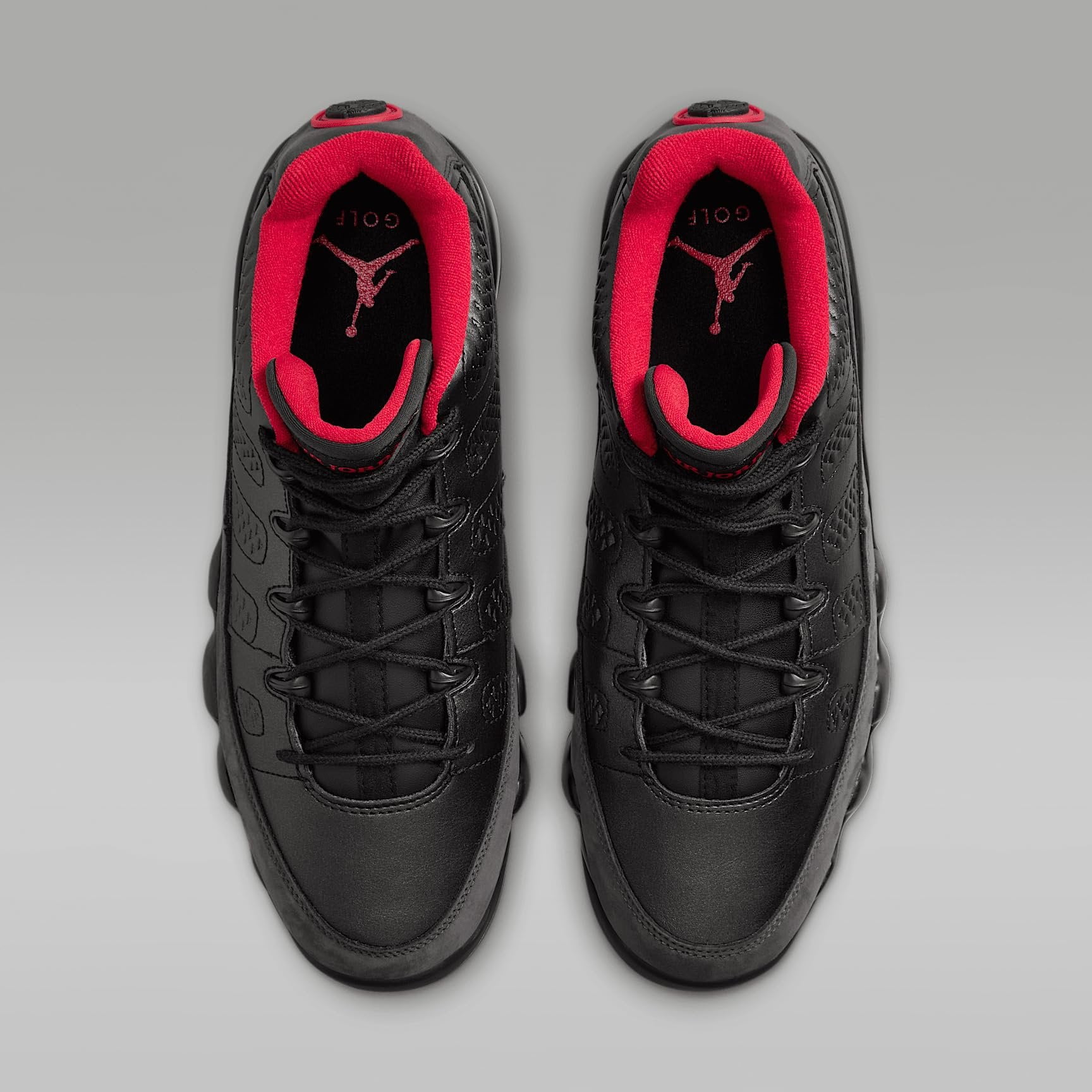 Air Jordan 9 G Golf Shoes FJ5934-002, Black/True Red/Dark  display picture 1