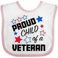 thumbnail image 3 of Inktastic Proud Child of a Veteran- Veterans Day Boys or Girls Baby Bib, 3 of 4