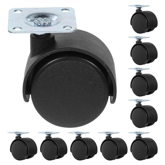 Hemoton 12pcs Office Chair Wheels Replacement Swivel Casters For Furniture Small Wheels For Rolling Cart Rolling Chair Wheels Replacement (No Braking)