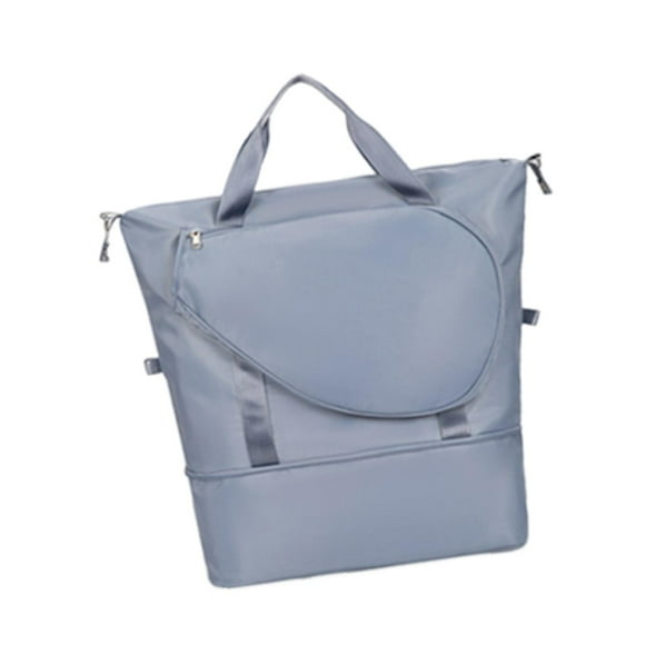 Almencla Sac de Tennis Extensible avec Bandoulière Ajustable Sac de Raquette de Badminton en Oxford Bleu