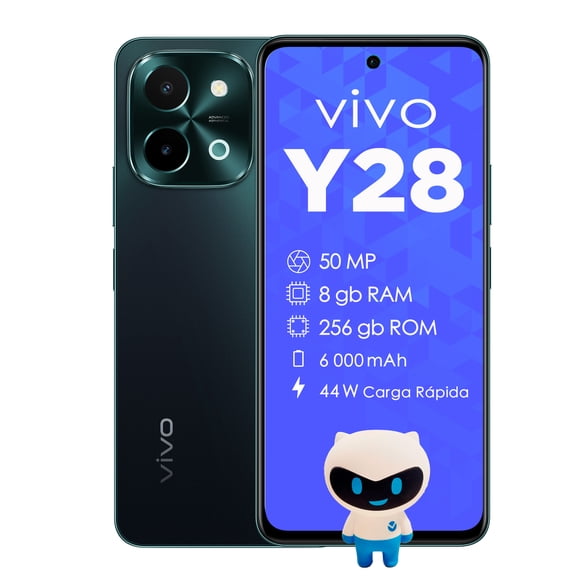 Celular Vivo Smartphone Y28 256gb Rom 16gb Ram (8+8 Extendida) Cámara 50mp Batería 6000mah Carga 44w Desbloqueado