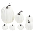 thumbnail image 1 of 7 calabazas artificiales de imitación para decoración de cosecha, accesorios para fotografía Blanco, 1 of 9