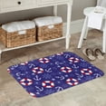 thumbnail image 6 of Non Slip Door Mat, anchor starfish Swim ring Dark Blue Fast Drying Bath Tub Mats, Absorbent Bathroom Rugs Entrance Welcome Mat, Bath MatS for Tub, Floor, Home, Kitchen, Hotel,16x24in, 6 of 7