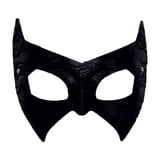 Halloween Bat Masquerade Mask for Women Snakeskin Lace Half Face Eye ...