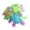 Multicolour, variant on 100 Pcs Colorful In The Dark Luminous Fluorescent Noctilucent Plastic Wall Stickers Murals Decals For Home Art Decor Ceiling Wall Decorate Kids Babys