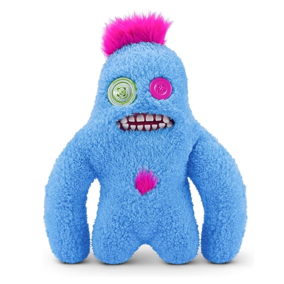 Fuggler Hairy Fuggs 9-inch S1 (Sasquoosh - Tuft - Blue) by ZURU - Ugly Monster Plush Toy for Ages 4
