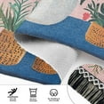 thumbnail image 6 of Yayeee Runner Rug for Bedroom 2'x6' Machine Washable Hallway Non Slip Mat, Flowers and Leaves, 6 of 8