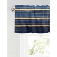 thumbnail image 6 of Valances for Windows Abstract Golden Rod Pocket Cafe Window Treatments Valance Curtains for Kitchen Bathroom Laundry Basement Windows 54"x18", 6 of 9