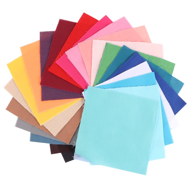 Shisuyan 50 PCS DIY Use Embroidered Cotton Sheet Embroidered Cloth Patches Fabric for Home Art Craft Cross Stitch Sewing