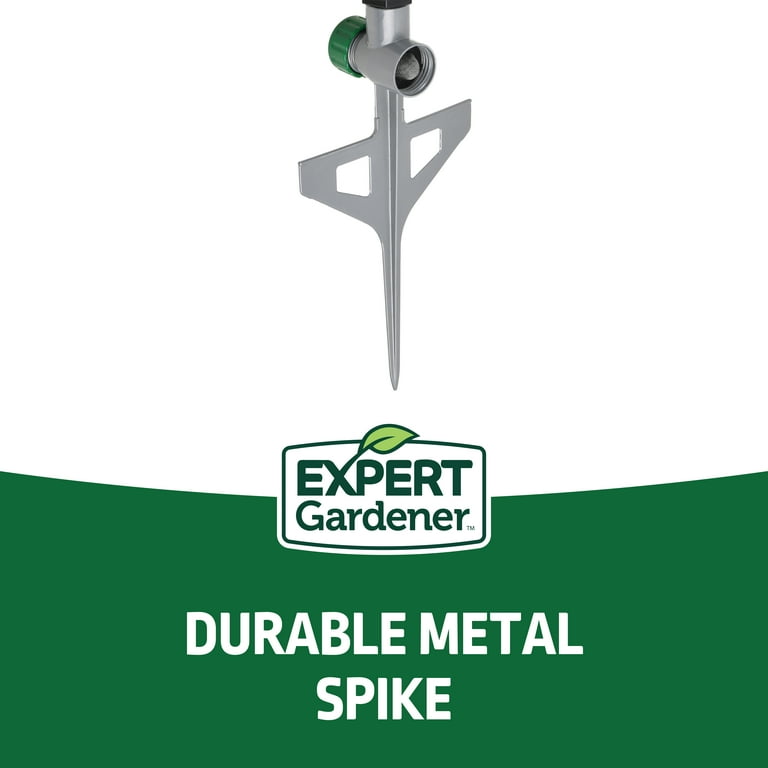 Expert Gardener Pulsating Spike Gear Drive Lawn Sprinkler, 3700 sq