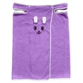 thumbnail image 3 of REDARER Kids Cartoon Bunny Wrap Bath Towel Robe Coral Absorbent Snap Design Shower Swim Cover Up for Toddler Boys Girls,1-7 Years, 3 of 4