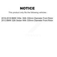 thumbnail image 2 of Transit Auto Front Coated Disc Brake Rotors and Semi-Metallic Pads Kit for Car BMW 328i 330e with 330mm Diameter Rotor KGA-100223, 2 of 11
