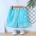 thumbnail image 2 of LUOGENLI Boys Shorts Size 12 Slim Toddler Boy Girl Print Shorts Overalls Casual Pants For Children Summer Clothes Boys Shorts Size 14-16 5 Inch Inseam Boys Shorts Size 7 Cotton 9-10 Years, 2 of 7