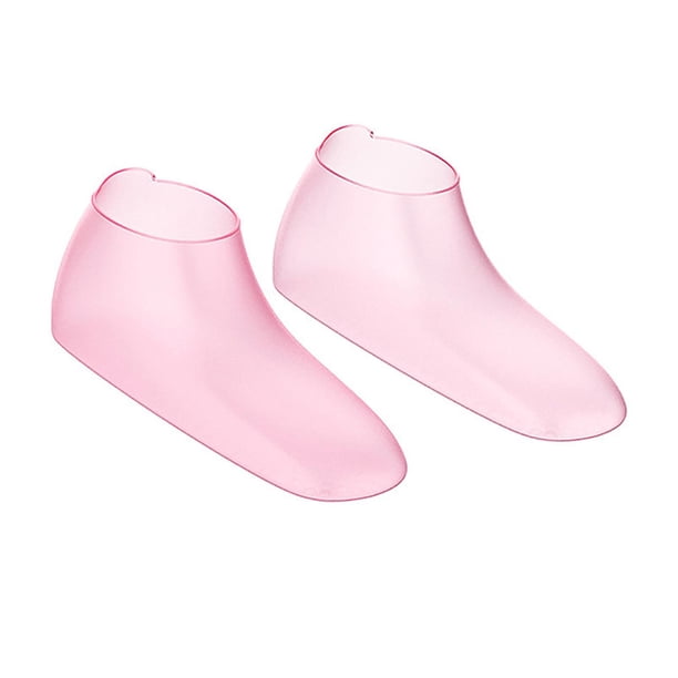2 calcetines de silicona para mujer, cómodos, herramienta para el cuidado de los pies, calcetines de SPA para pies, calcetines hidratantes suaves para Rosa