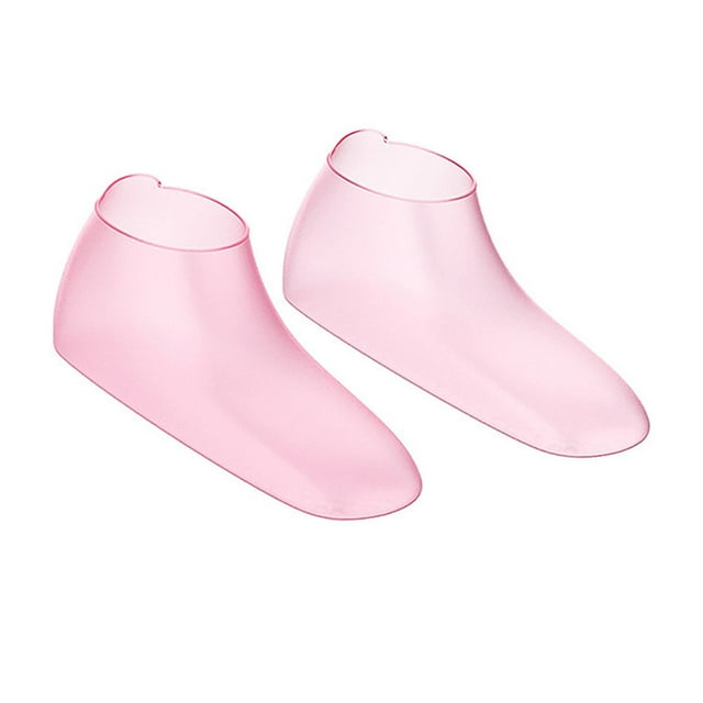 2 calcetines de silicona para mujer, cómodos, herramienta para el cuidado de los pies, calcetines de SPA para pies, calcetines hidratantes suaves para Rosa