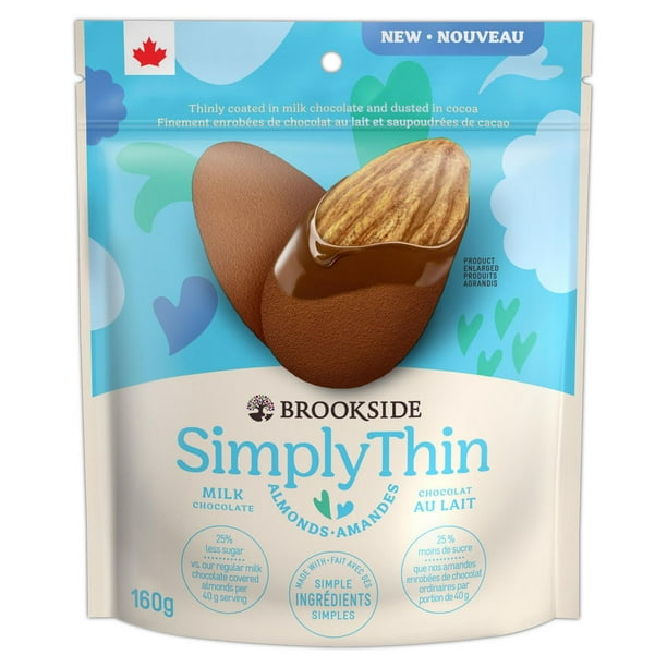 BROOKSIDE SIMPLY THIN Milk Chocolate Almonds Walmart.ca