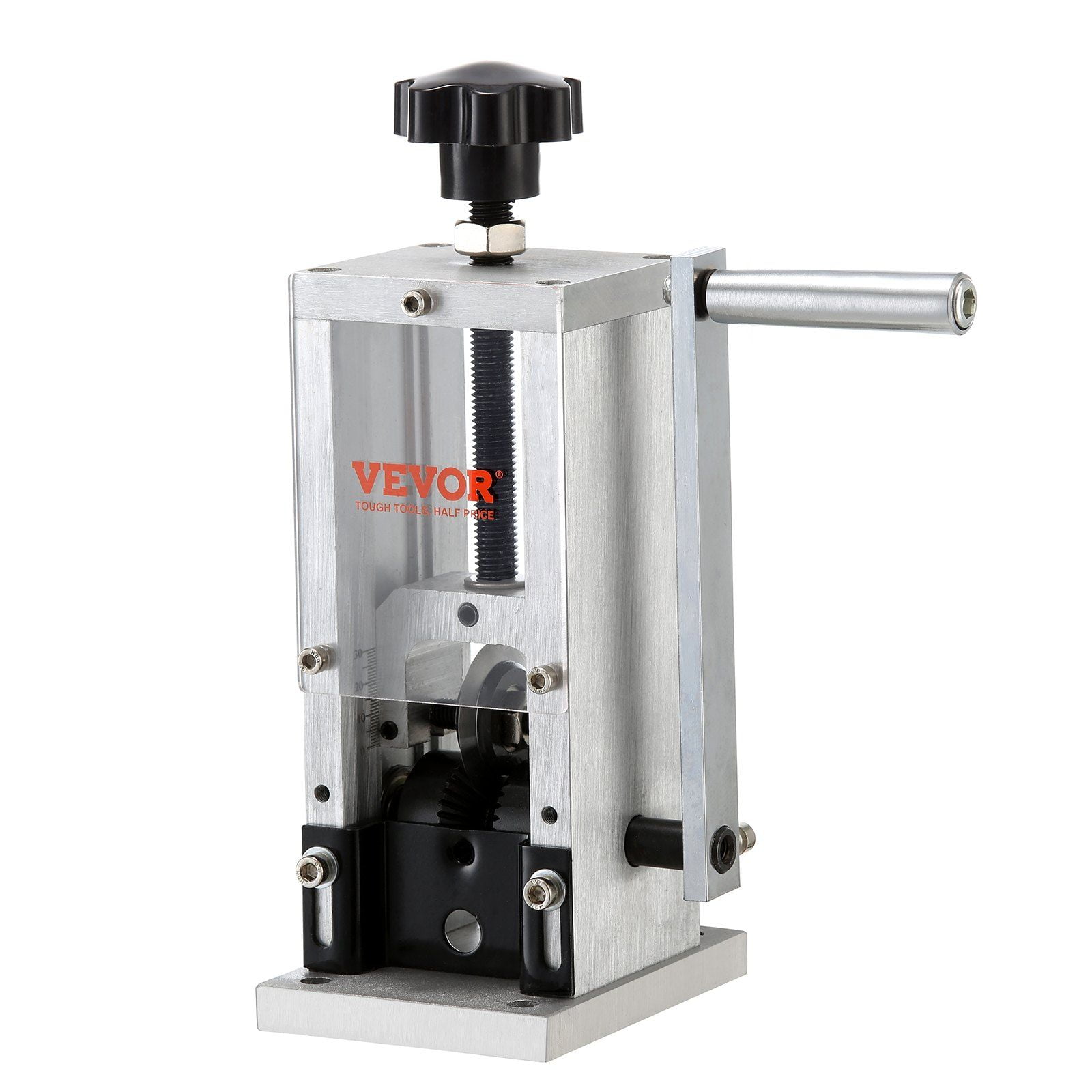 Manual Wire Stripping Machine, Hand Crank/Drill Powered Copper Wire Stripper 0.06''-0.98'', Adjustable Depth Gauge, Portable Aluminum Wire Peeler for Scrap Recycling (Copper/Electrical)