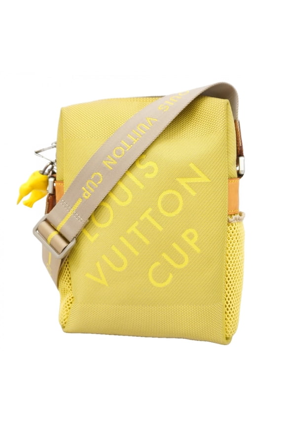 Pre-Owned Louis Vuitton Damier Gant LV Cup Weatherly Shoulder Bag M80636 Yellow Women's