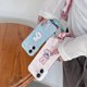 thumbnail image 4 of For iPhone 16 Case Cute Pattern Soft PU PC Phone Back Cover with Braided Handy Strap - Sky Blue Dog, 4 of 5