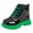 Green, variant on Utlike Girls Boots Fashion And Comfortable Soft Sole Ankle Boots Cozy Girls Footwear Size 18-24 Months