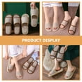 thumbnail image 3 of BESTOYARD 2 Pairs of Slippers Women Lightweight Breathable Cloth Indoor Use, 3 of 5