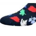 thumbnail image 3 of Sierra Socks Leaf Pattern Ankle Cotton Socks (Shoe Size: 9-12, Navy), 3 of 4