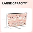 thumbnail image 3 of Leather Travel Bag Wash Bag Makeup Bag Storage Bag 7×5×2.4in For Daily Carrying And Short Trip Cartoon Sheep, 3 of 8