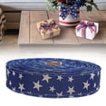 thumbnail image 5 of CHENjy Americana Ribbon, Red White Blue Stripes Linen Craft Ribbon For Wreath Making Garland, 4th Of July Patriotic Decorations，1PC, 5 of 7