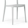 thumbnail image 3 of WestinTrends Playa Outdoor Modern Stackable Plastic Patio Dining Chairs (Set of 4), Gray, 3 of 14