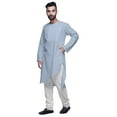 thumbnail image 4 of Atasi Mens Kurta Shirt Solid Engagement Clothing Long Sleeve KurtaÂ&nbsp;ForÂ&nbsp;Boys, 4 of 5