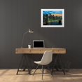 thumbnail image 3 of Setboun, Michel 18x15 White Modern Wood Framed Museum Art Print Titled - Downtown, Manhattan, 3 of 4