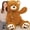 Dark brown-big, variant on MorisMos Pink Giant Teddy Bear 35.4" Stuffed Animal Soft Big Plush Toy with Bowknot and Footprint