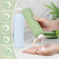thumbnail image 4 of 4Pcs 8.8oz Flip Top Squeeze Bottles,Reusable and Refillable Leak Proof Travel Bottles,For Lotions,Facial Creams,Shampoos,Hair Conditioner (Green+Blue), 4 of 6