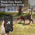 thumbnail image 2 of OOPSDOGGY Leather AirTag Cat Collar – Non-Breakaway Kitten Collar for Cats & Small Dogs with AirTag Holder, Safety Bell - Lightweight GPS Pet Collars, Red, 2 of 6