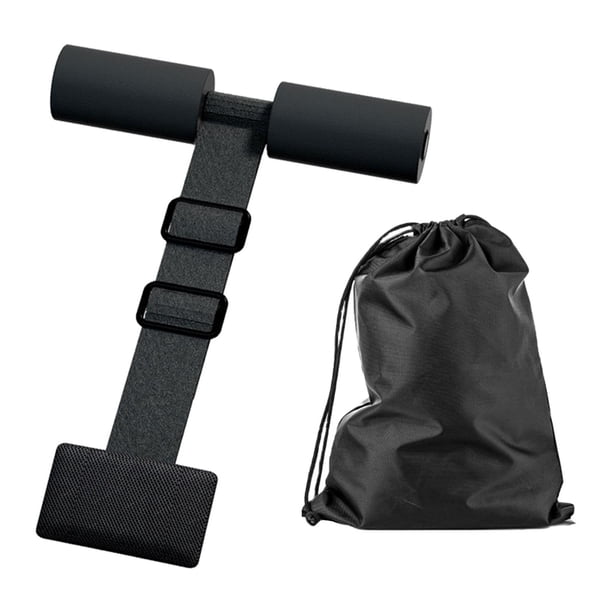 Correa para rizos de isquiotibiales, barra de asistente para sentarse, abdominales, puerta ajustable, anclaje para cama, rizos, entrenamiento de Sharpla Asistente para sentarse en la barra