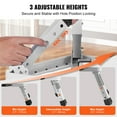 thumbnail image 2 of VEVOR Step Stool 1-Step 330lbs Capacity, Folding Steel Step Ladder 3 Adjustable Height, Portable Toddler Step Stools for Adults, Non-Slip Sturdy Step Ladders for Office, RVs, Pets, Bathrooms,Bedrooms, 2 of 9