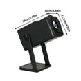 thumbnail image 2 of B 4K Portable Projector Mini Full Hd With Wifi 6 Android Tv 11.0 360 Auto Rotation Support Hdmi Usb Tv Stick Home Theater Movie Video Projector, 2 of 5