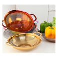 thumbnail image 4 of Stainless Steel Drain Basket Rice Strainers Rice Mesh Filter Vegetable Basket With Handle Kitchen -Bomveson, 4 of 5