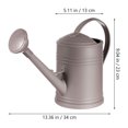 thumbnail image 2 of IBASETOY Grey Plastic Watering Can with Long Spout for Home Use Durable Easy Grip Design 1.5L, 2 of 6